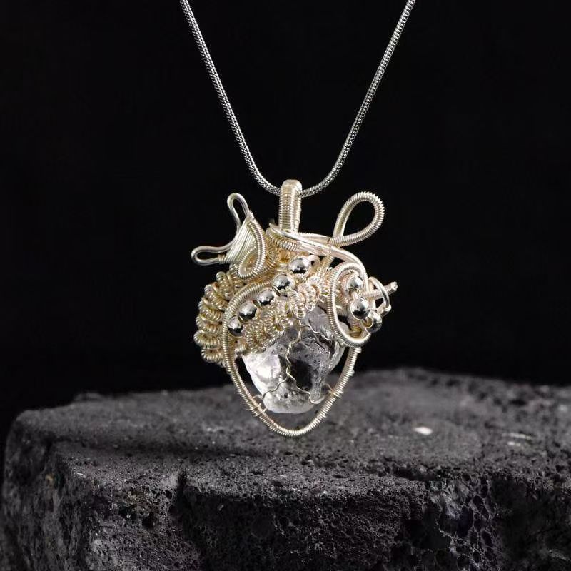 natural crystal necklace