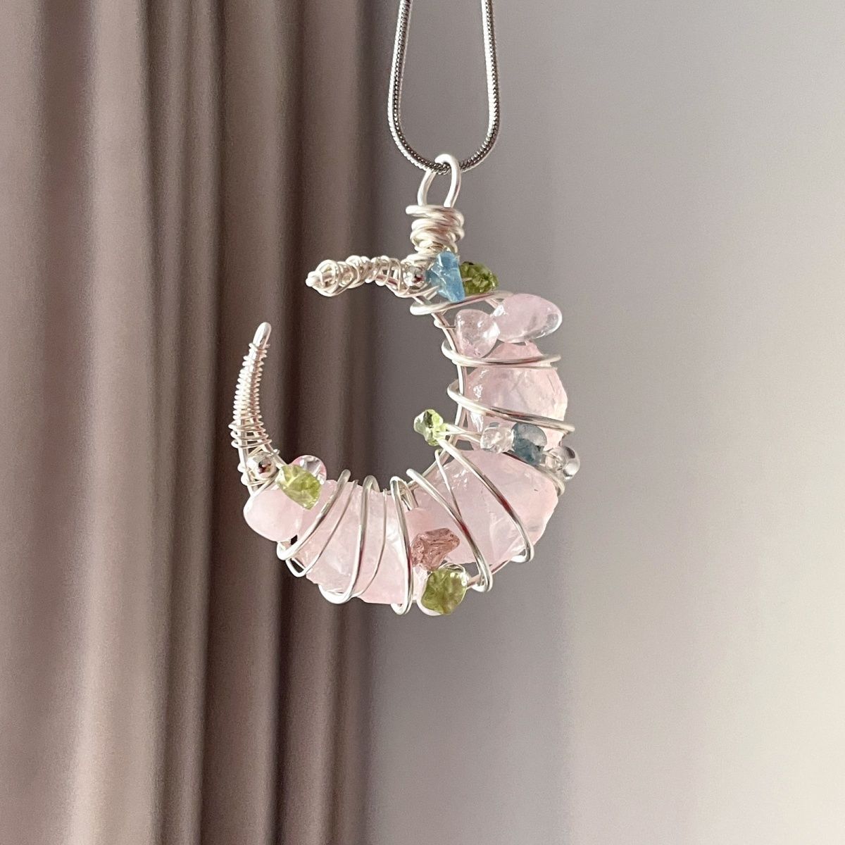Crystal Pendant Necklace - Natural Gemstone Jewelry
