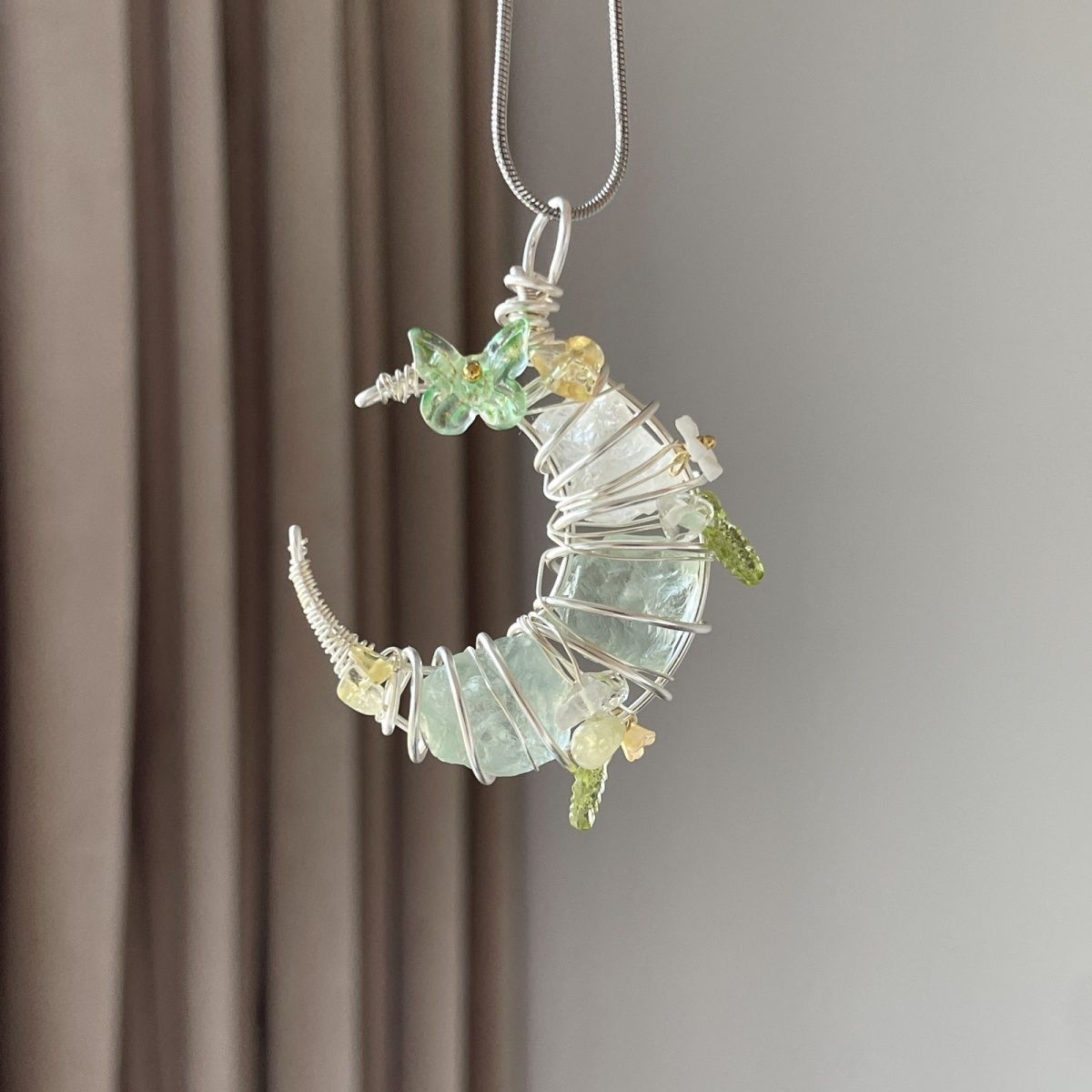 Crystal Pendant Necklace - Natural Gemstone Jewelry
