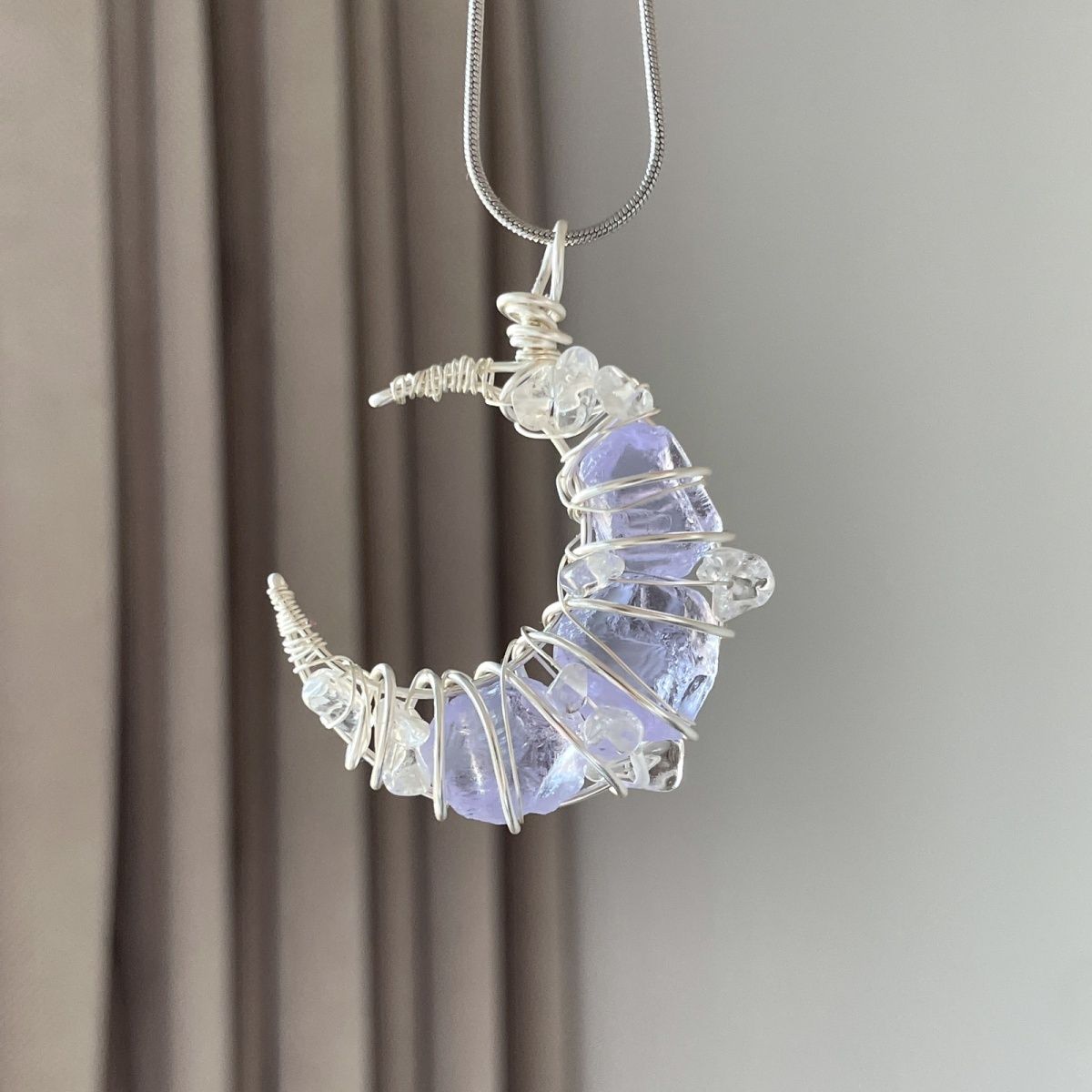 Crystal Pendant Necklace - Natural Gemstone Jewelry