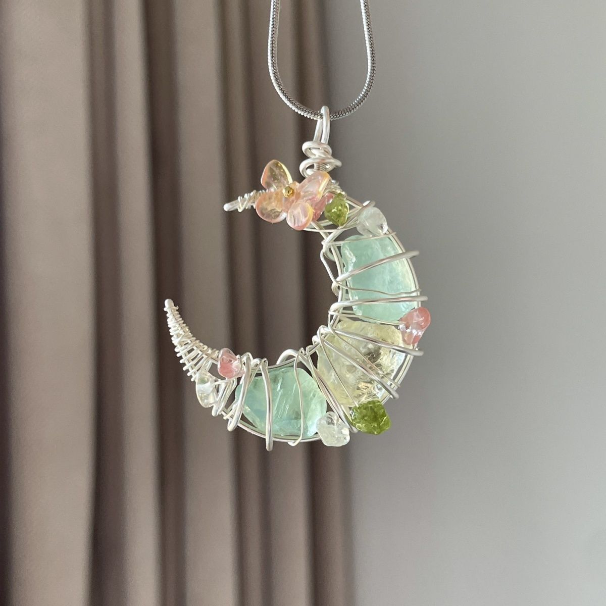 Crystal Pendant Necklace - Natural Gemstone Jewelry