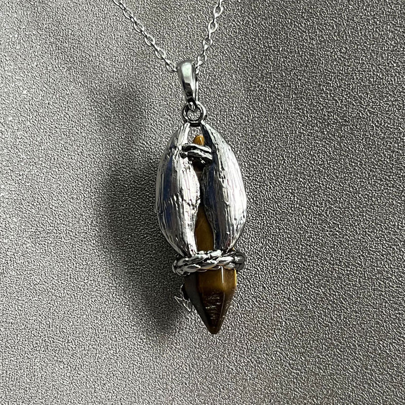 Personalized Panlong Natural Crystal Stone Pendant