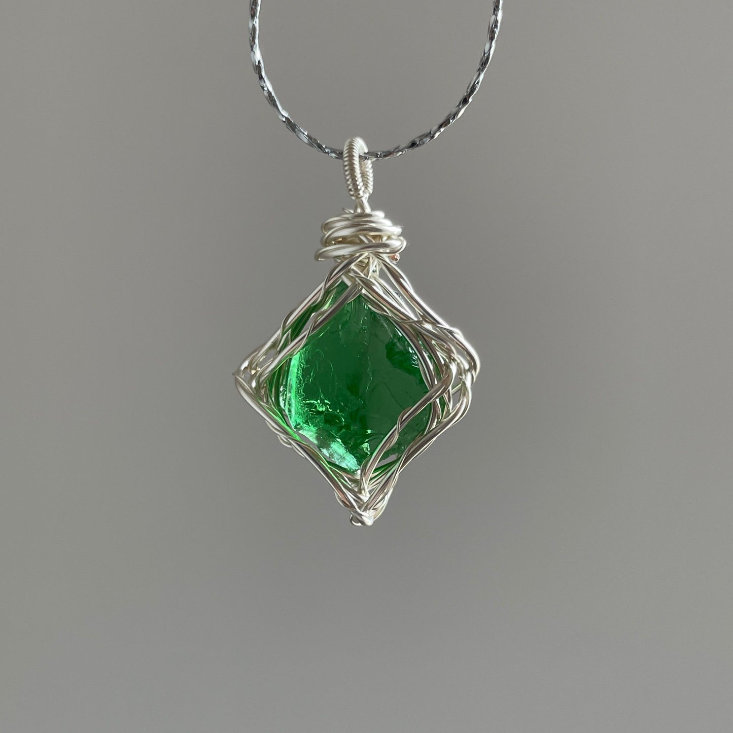 Crystal Pendant Necklace - Crystal Pendant Necklace, Adjustable Length, Natural Gemstone Jewelry, Unisex