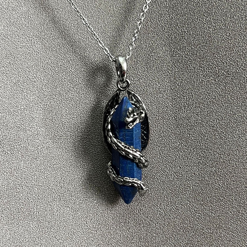 Personalized Panlong Natural Crystal Stone Pendant