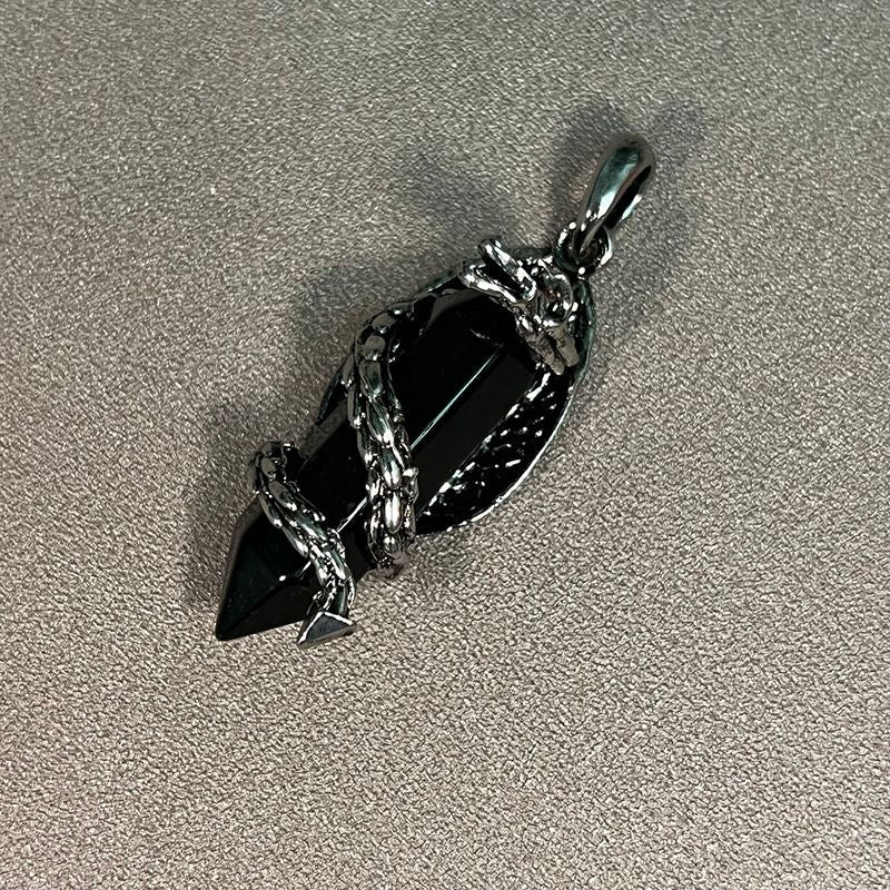 Personalized Panlong Natural Crystal Stone Pendant