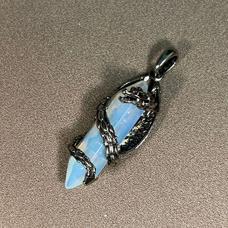 Personalized Panlong Natural Crystal Stone Pendant