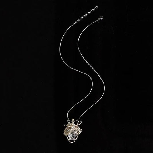natural crystal necklace