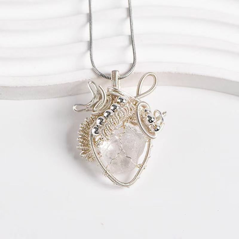 natural crystal necklace