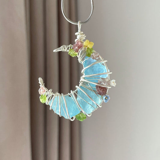 Crystal Pendant Necklace - Natural Gemstone Jewelry