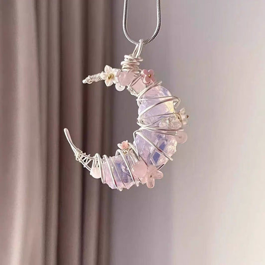 Crystal Pendant Necklace - Natural Gemstone Jewelry