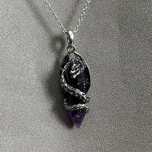 Personalized Panlong Natural Crystal Stone Pendant